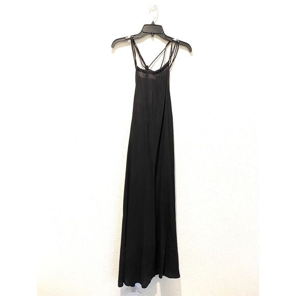 Sundress Nikita 100% silk Tassel Halter Maxi Dress - Picture 7 of 9